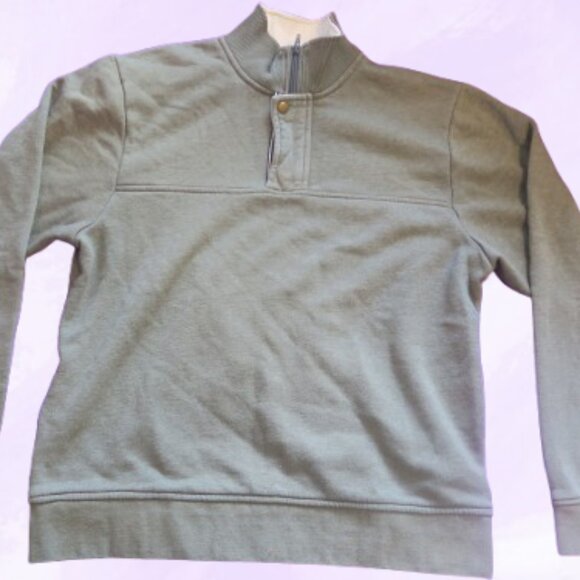 Orvis men's mens 1/4 quarter zip pullover sweater in green size medium. - Picture 1 of 8